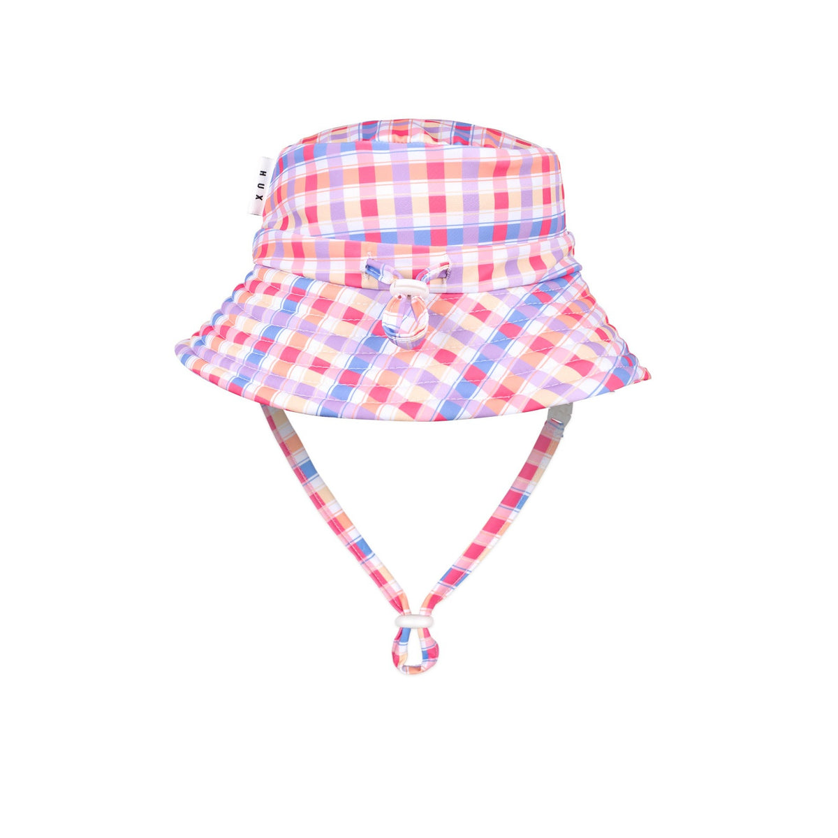 Rainbow Check Swim Hat