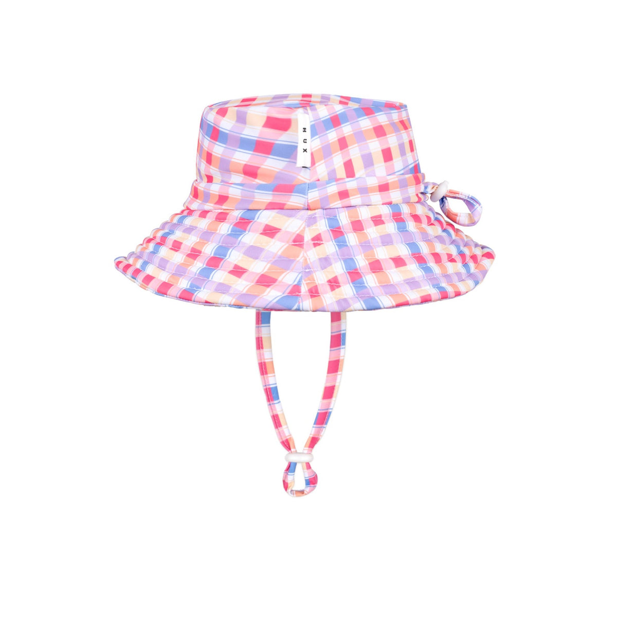 Rainbow Check Swim Hat