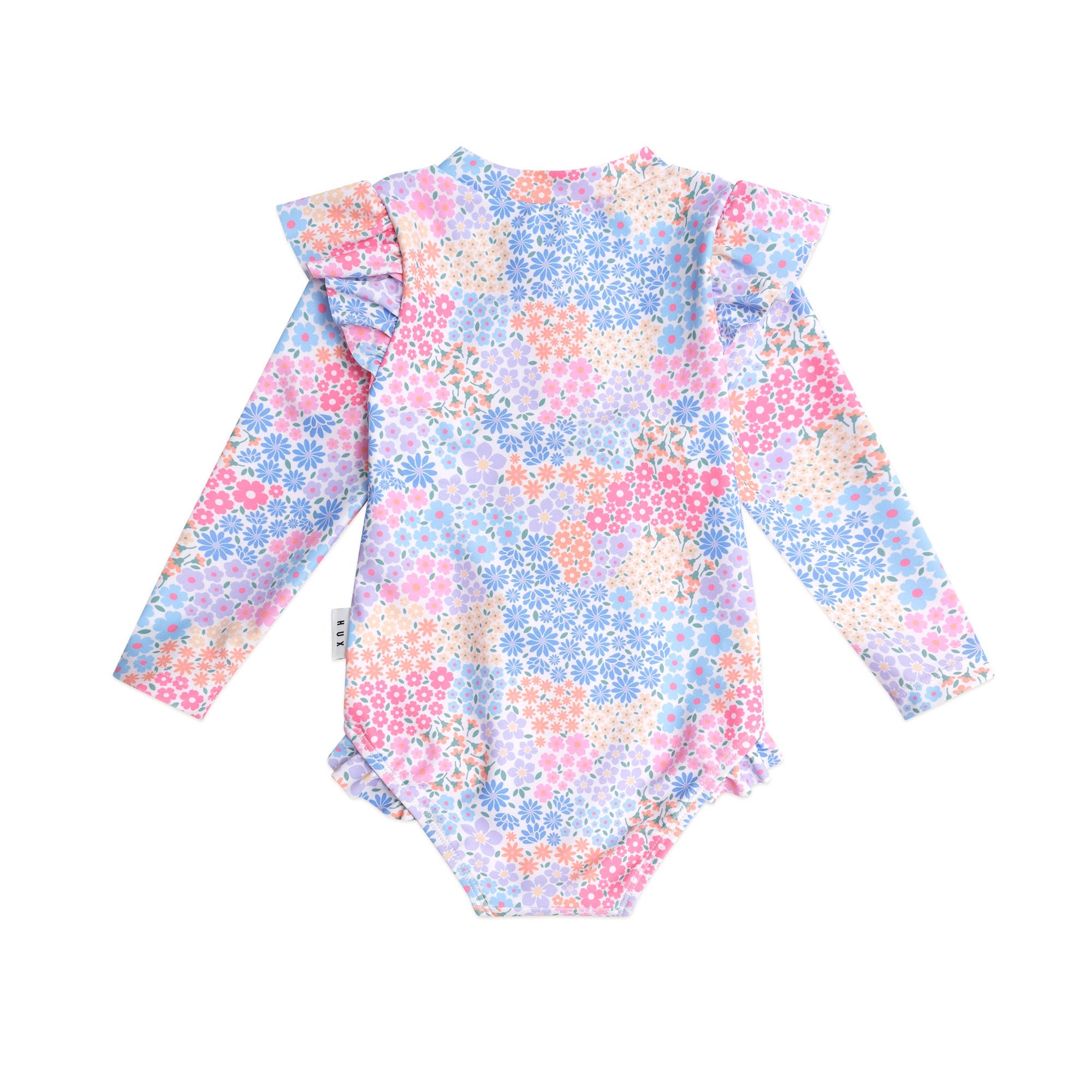 Huxbaby Frill Swimsuit Floral Bloom