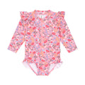 Vintage Floral Frill Swimsuit