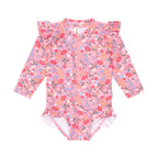 Vintage Floral Frill Swimsuit