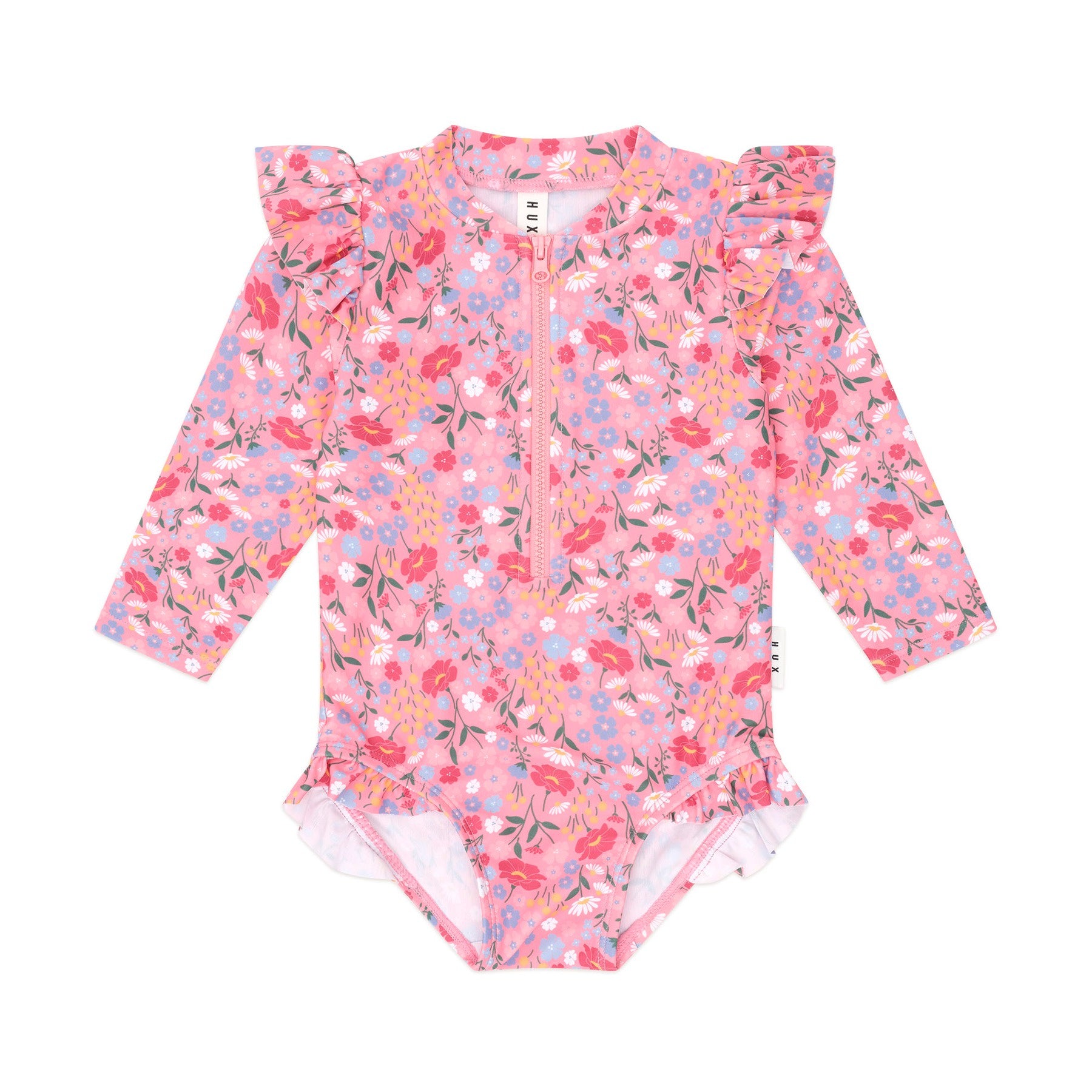 Vintage Floral Frill Swimsuit