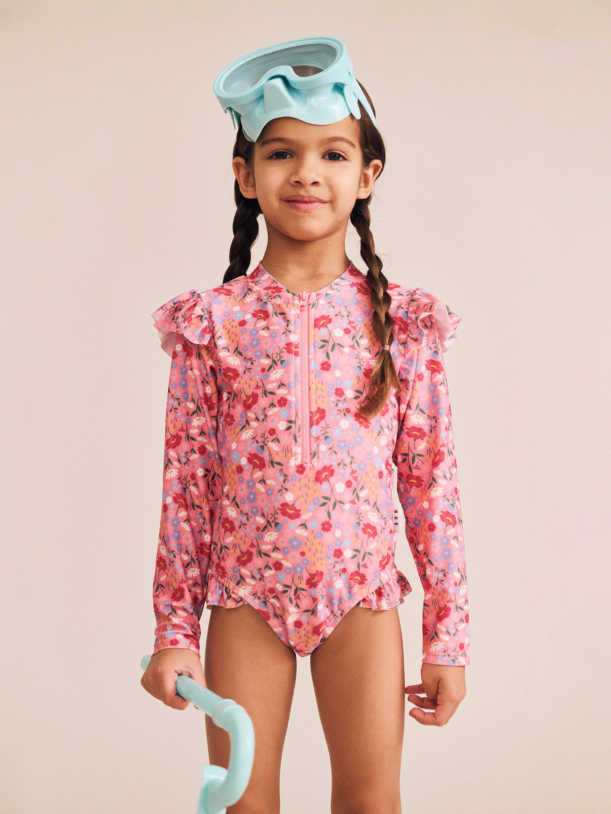 Vintage Floral Frill Swimsuit