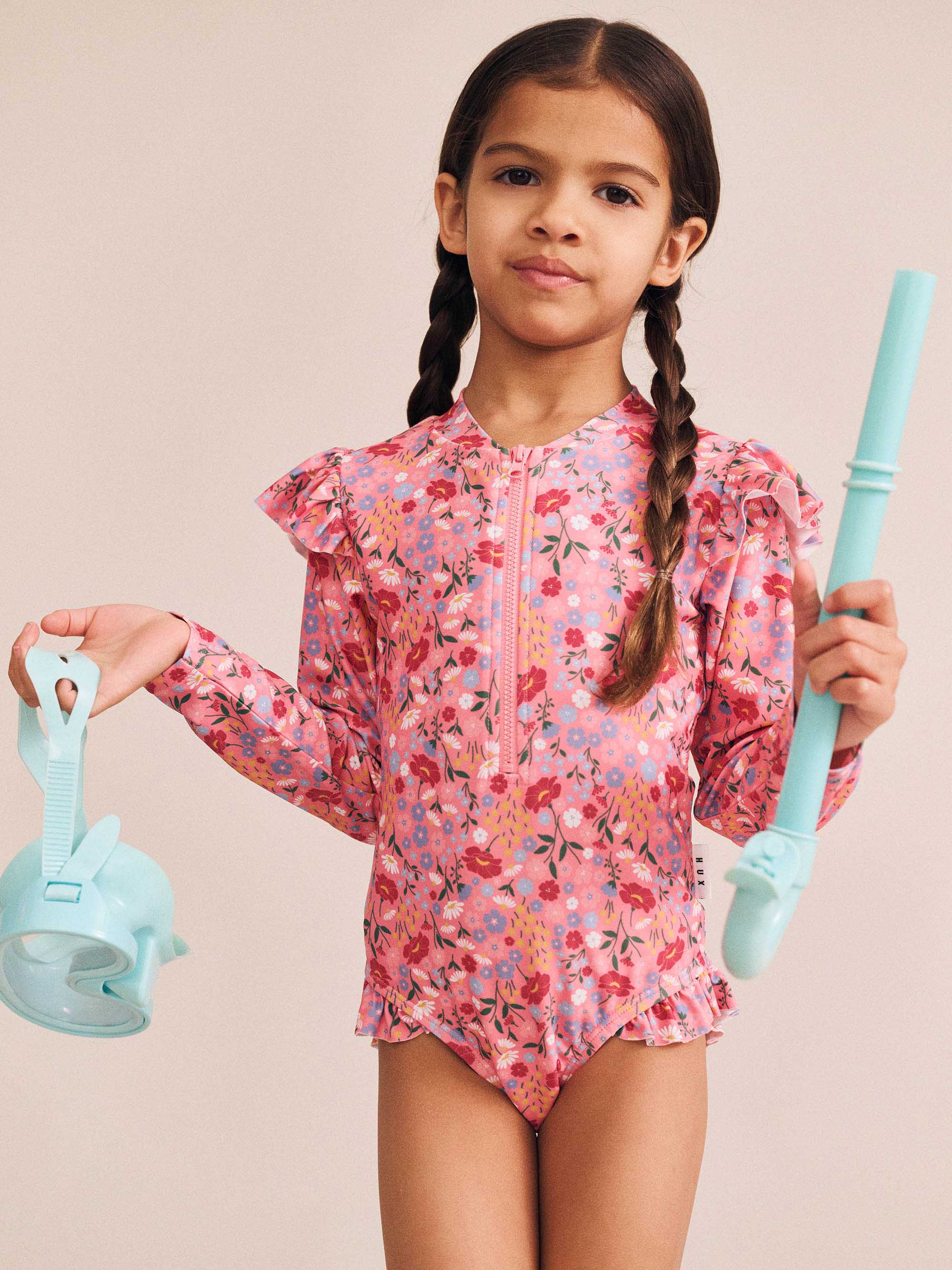 Vintage Floral Frill Swimsuit