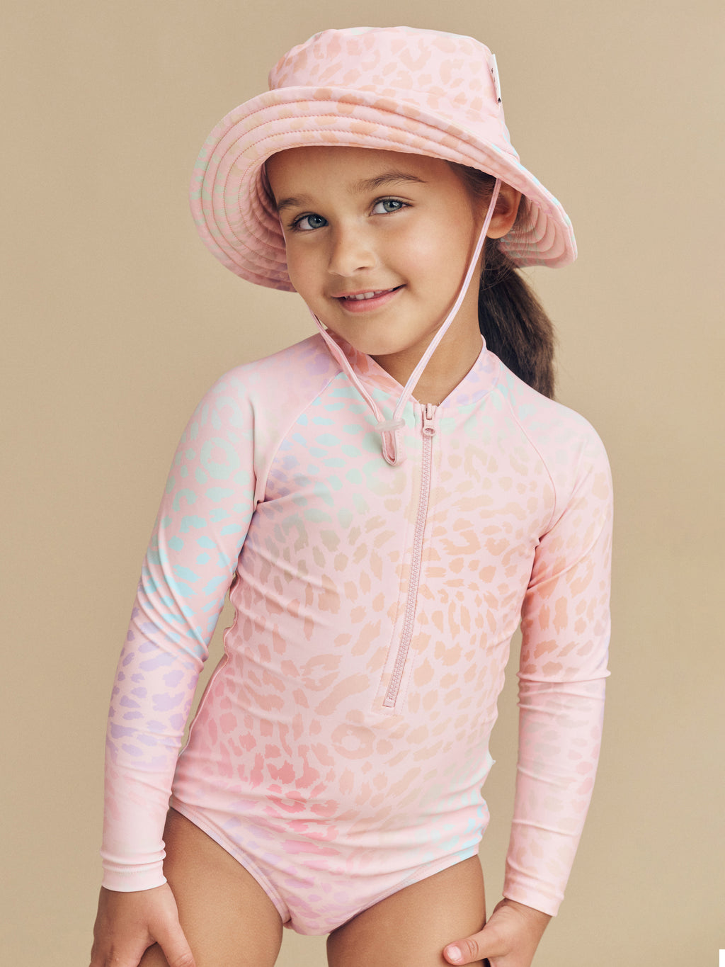 Huxbaby Animal Swirl Swim Hat - Multi