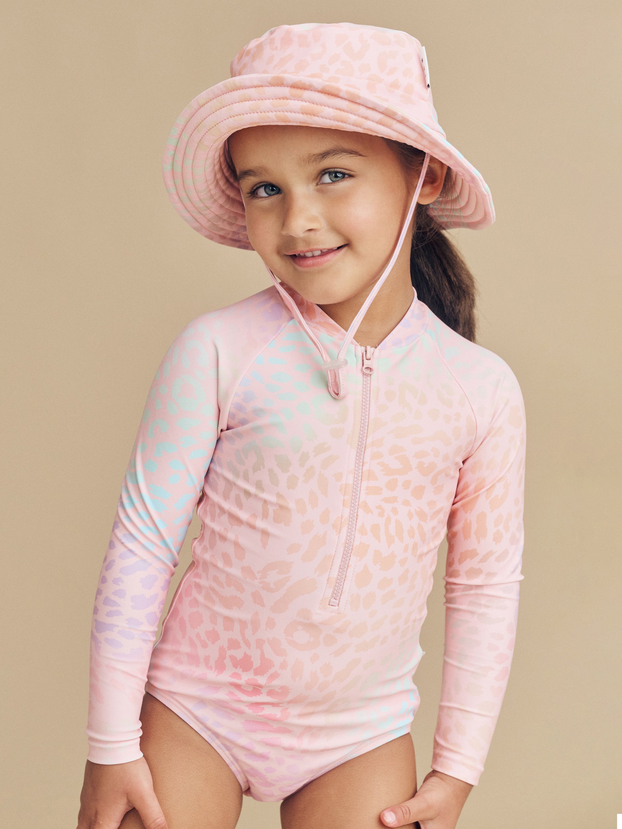 Huxbaby Animal Swirl Swim Hat - Multi