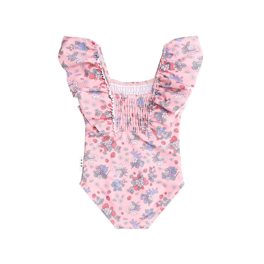 Huxbaby Strawberry Garden Shirred Swimsuit
