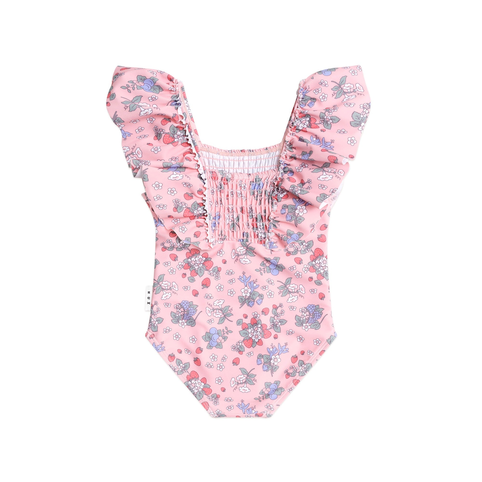 Huxbaby Strawberry Garden Shirred Swimsuit