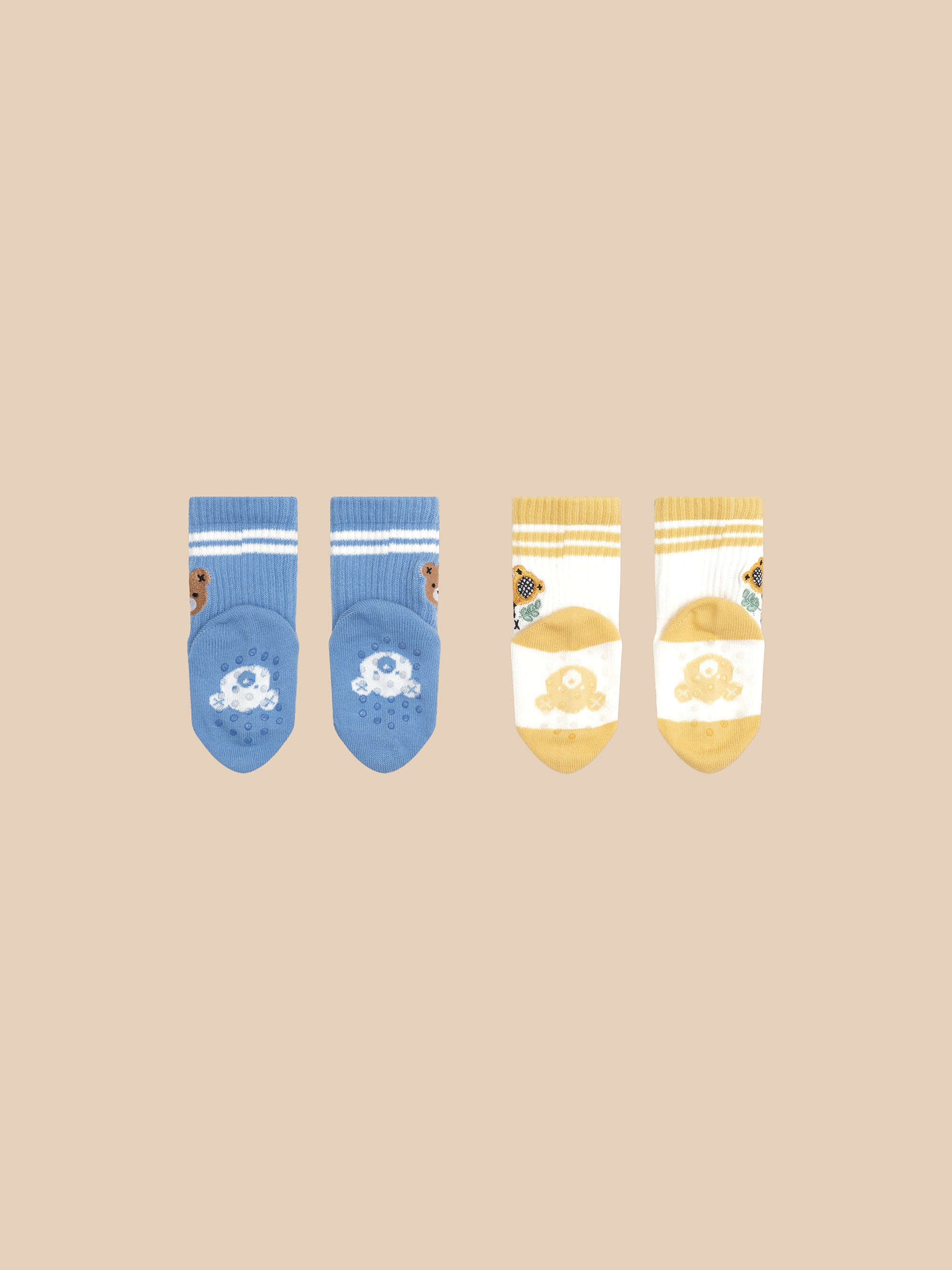 Hux Tennis 2 pack Socks - Bright Blue/Golden