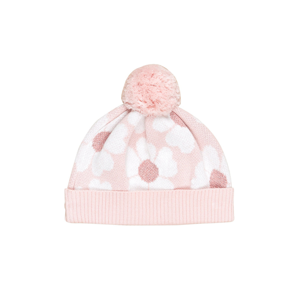 Blossom Knit Beanie - Pink Pearl