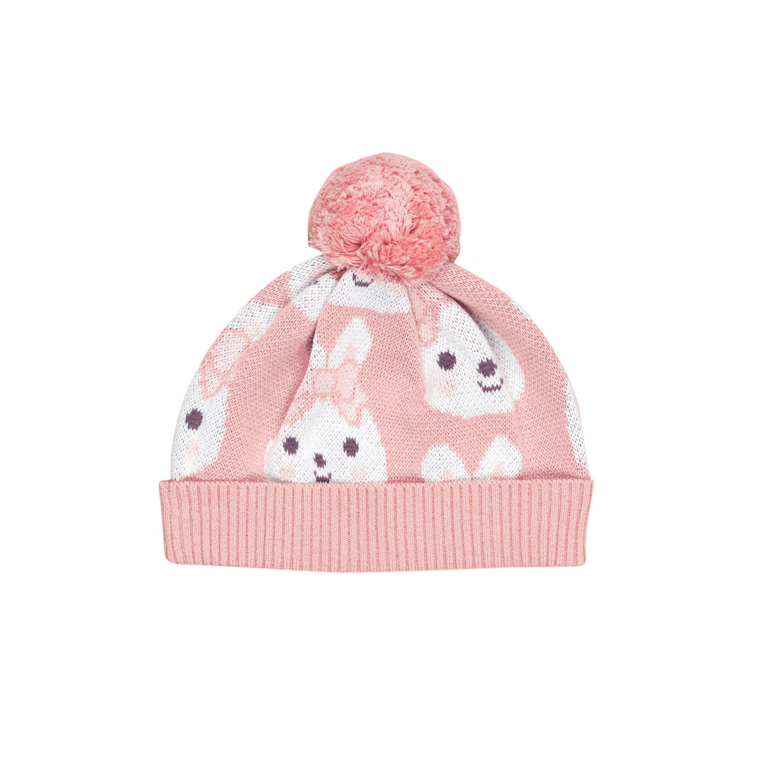 Huxbaby Bunny Love Knit Beanie - Dusty Pink