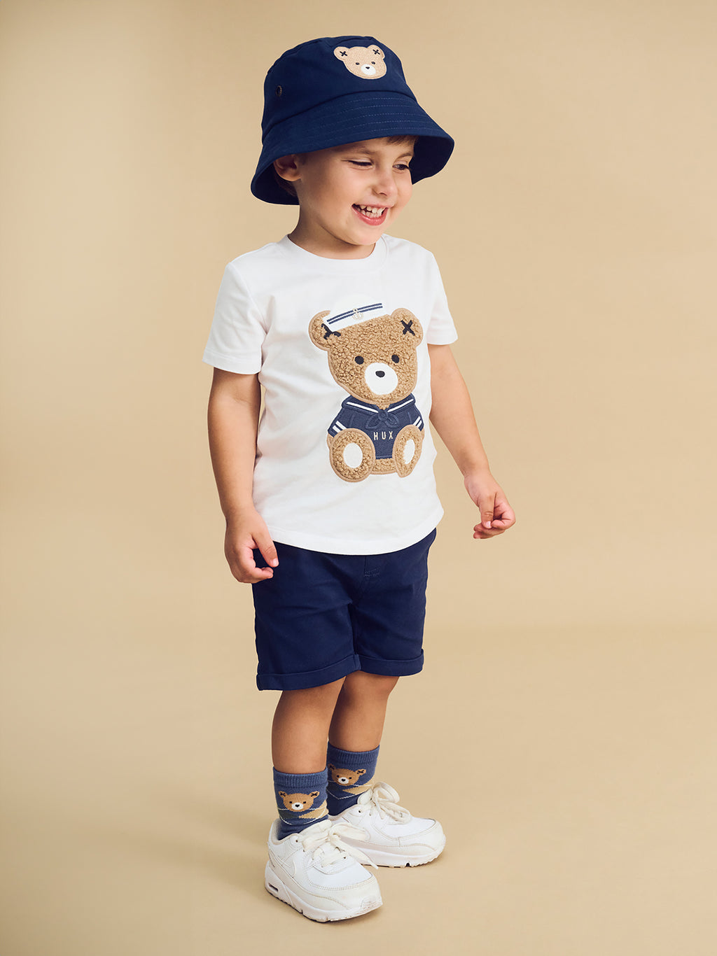 Huxbear Bucket Hat-Navy