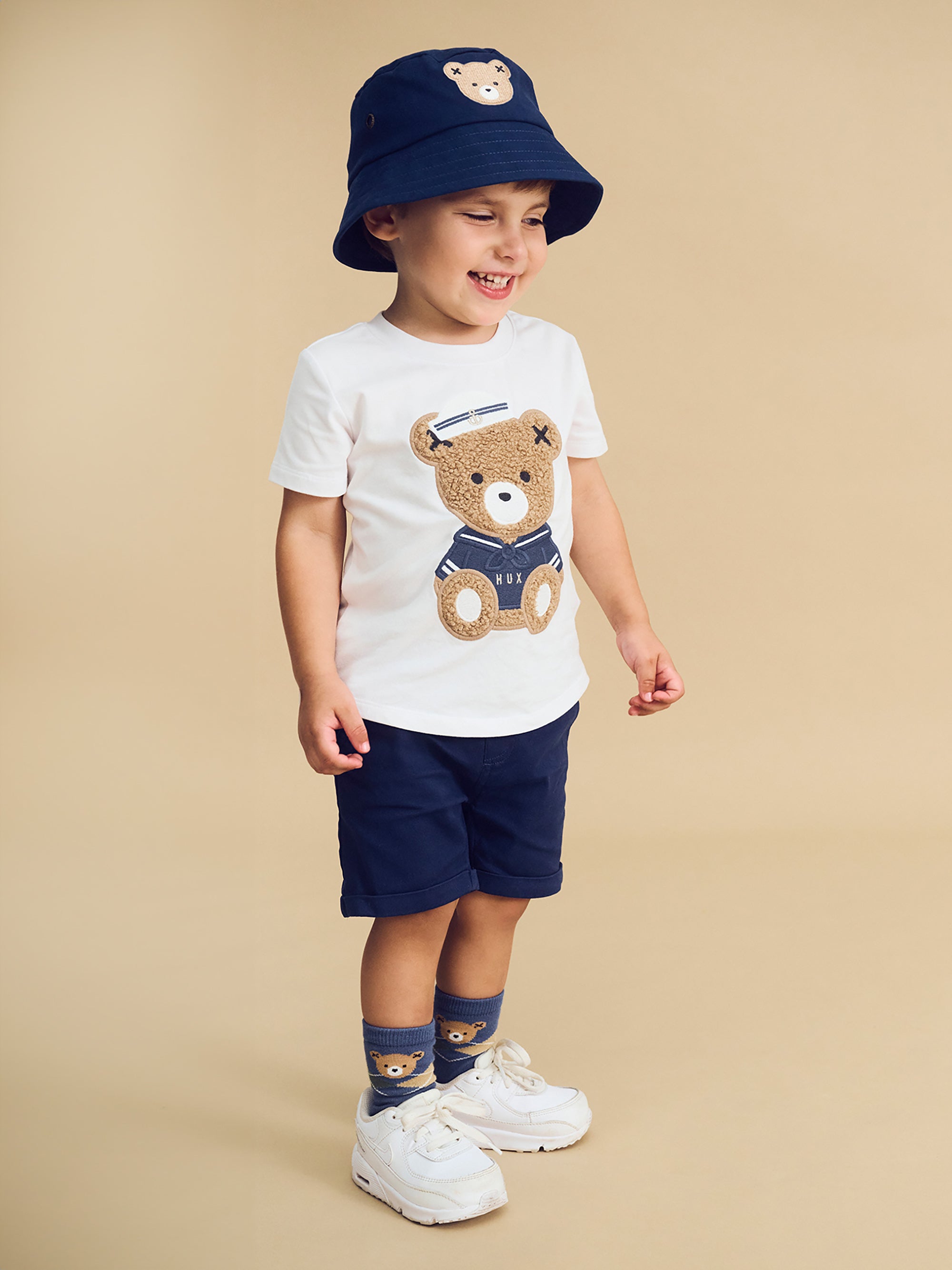 Huxbear Bucket Hat-Navy
