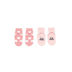 Bunny Flower 2pk Socks - Pink Pearl + Dusty Rose