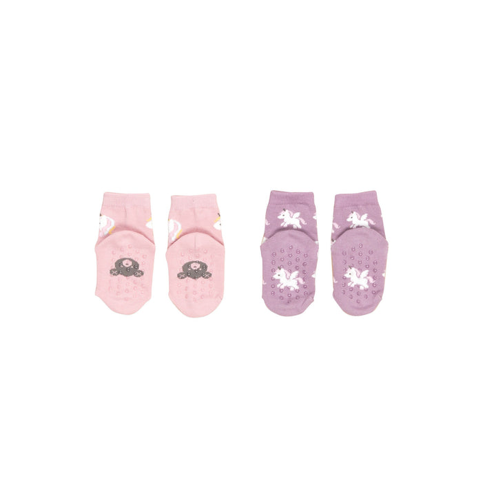 Huxbaby Magical Unicorn 2pk Socks - Rosebud + Orchid