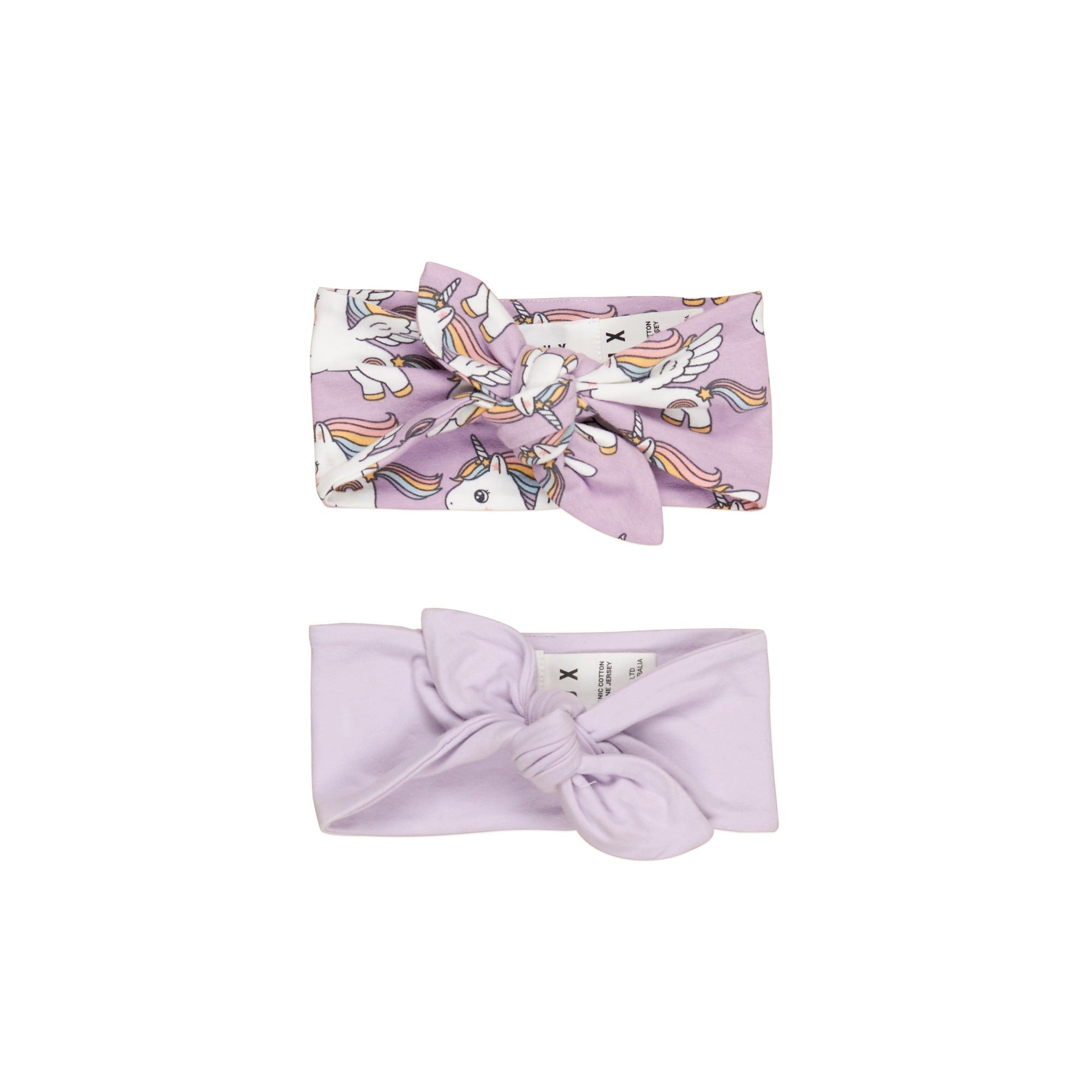 Huxbaby Magical Unicorn 2pk Headband - Bright Orchid + Orchid