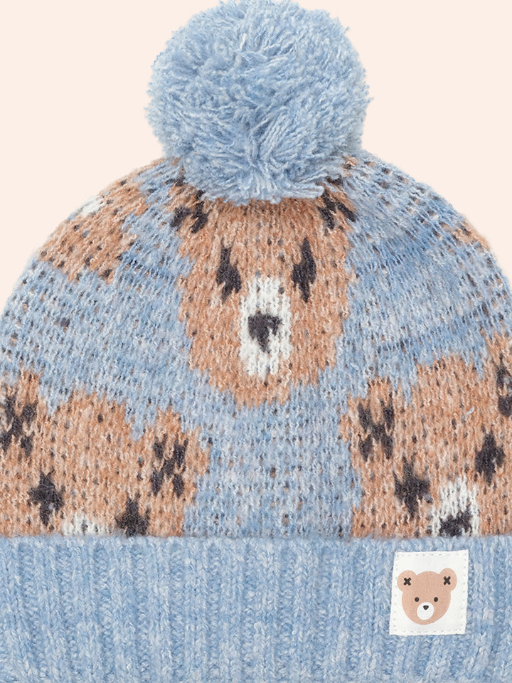Huxbaby Dusk Blue Huxbear Knit Beanie