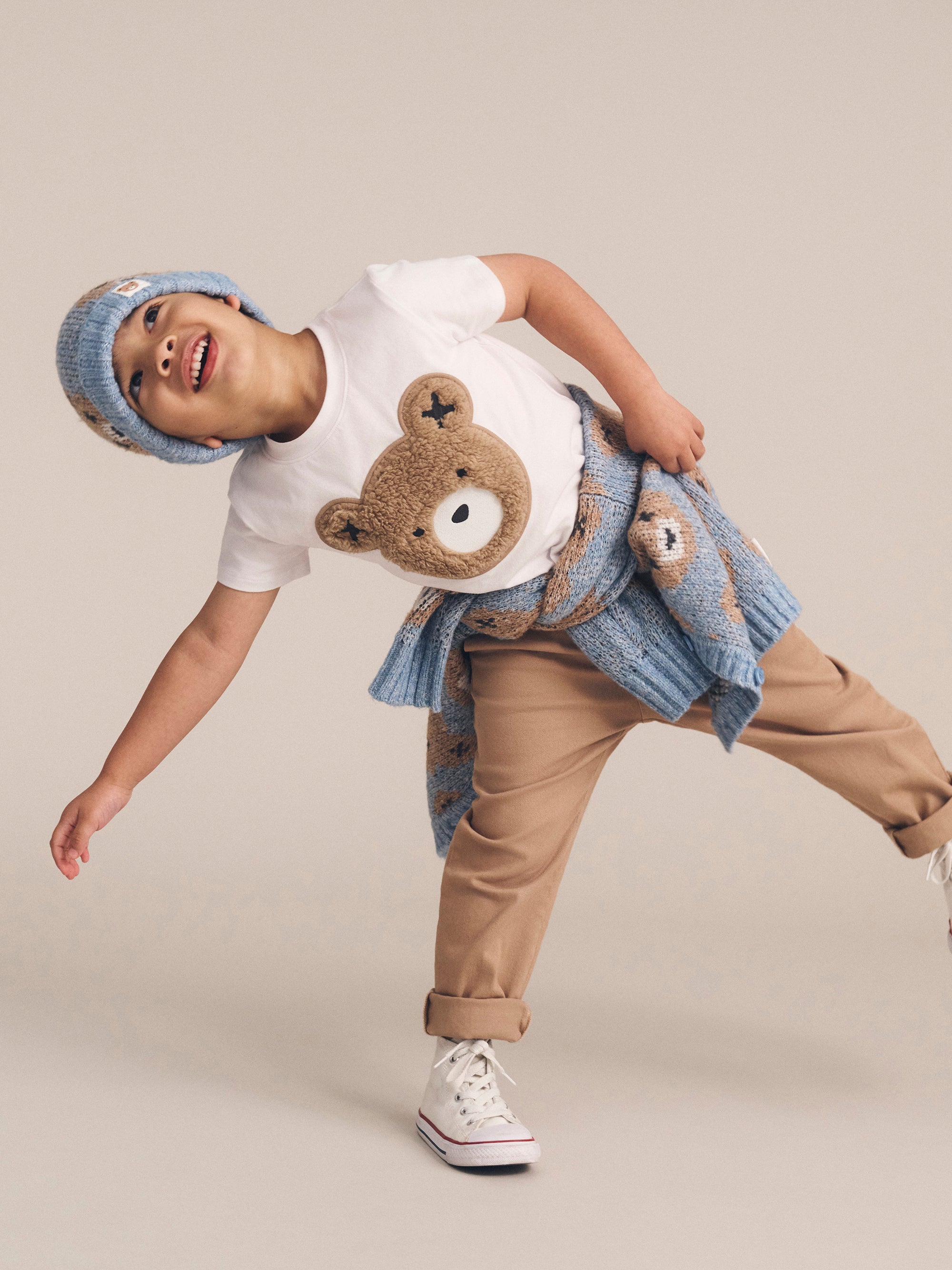 Dusk Blue Huxbear Knit Beanie