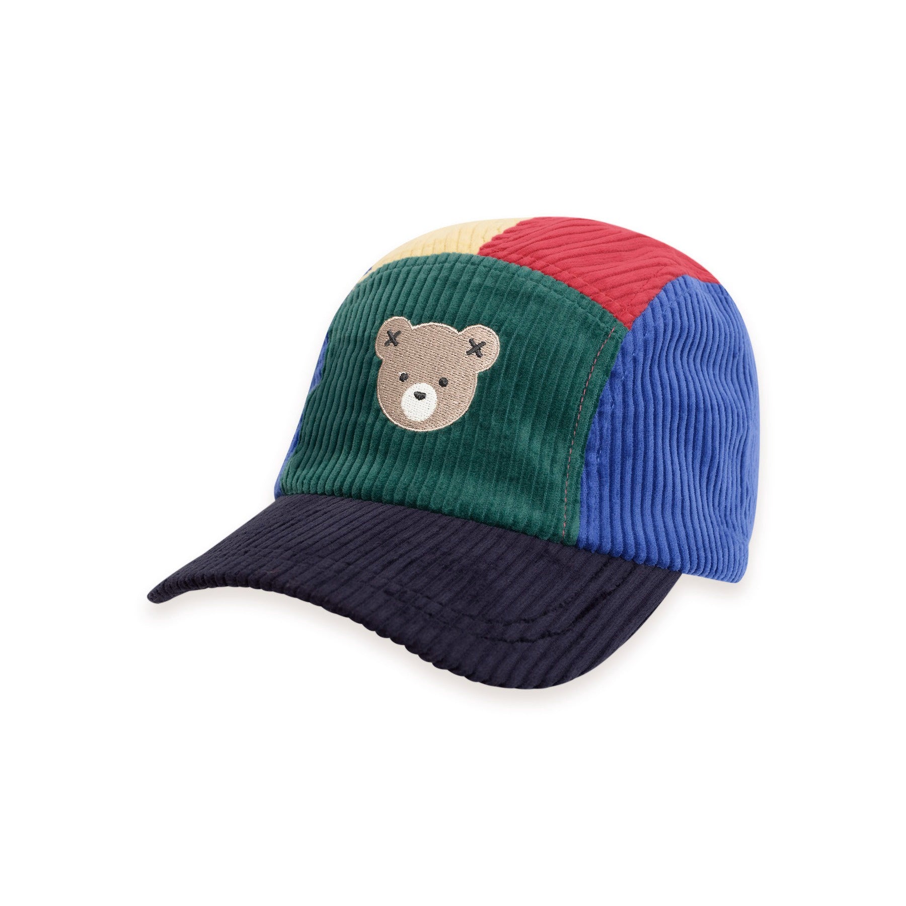Colour Block Cord Panel Cap - Multi