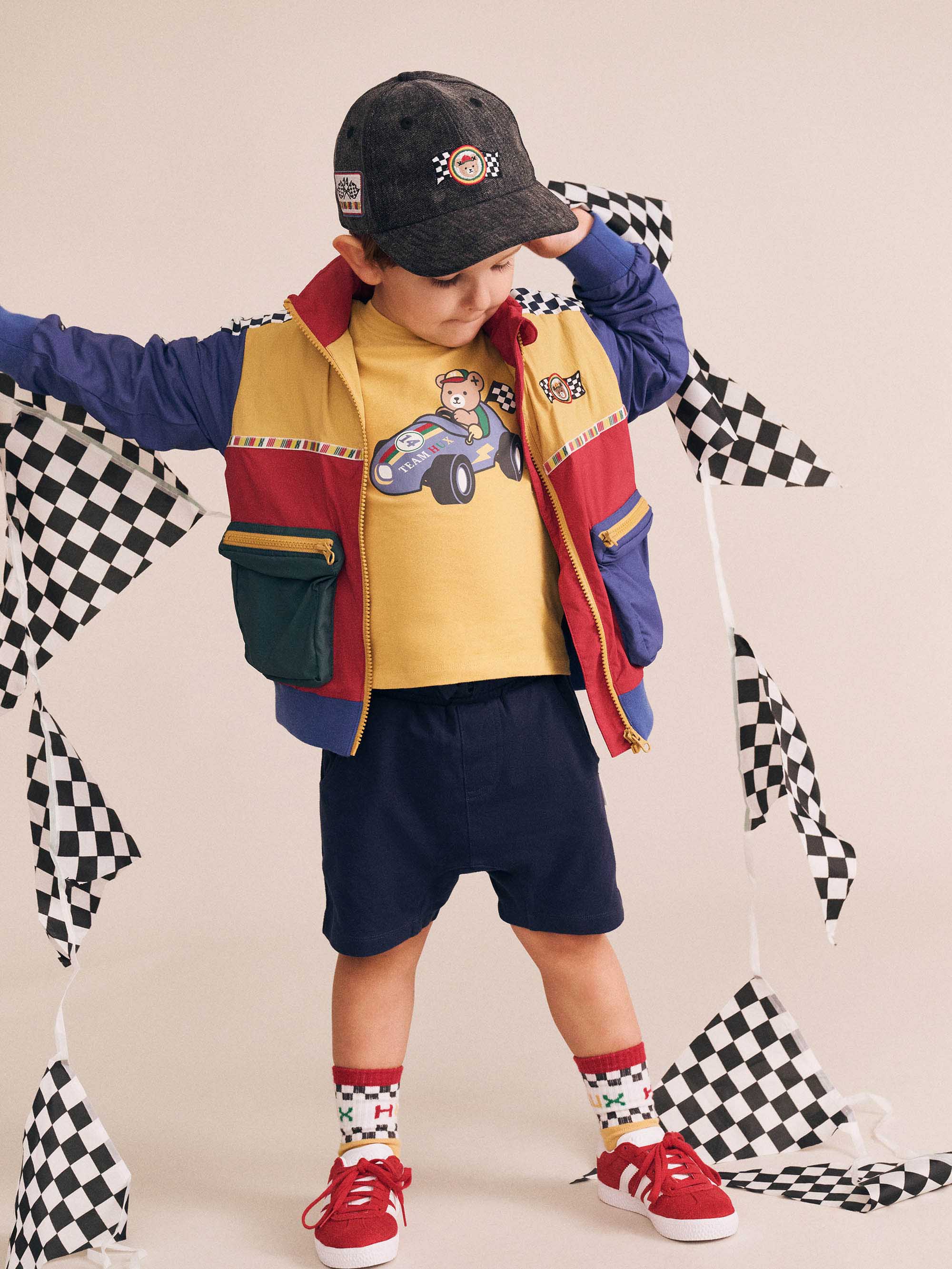 Knit Denim Racer Hux Cap