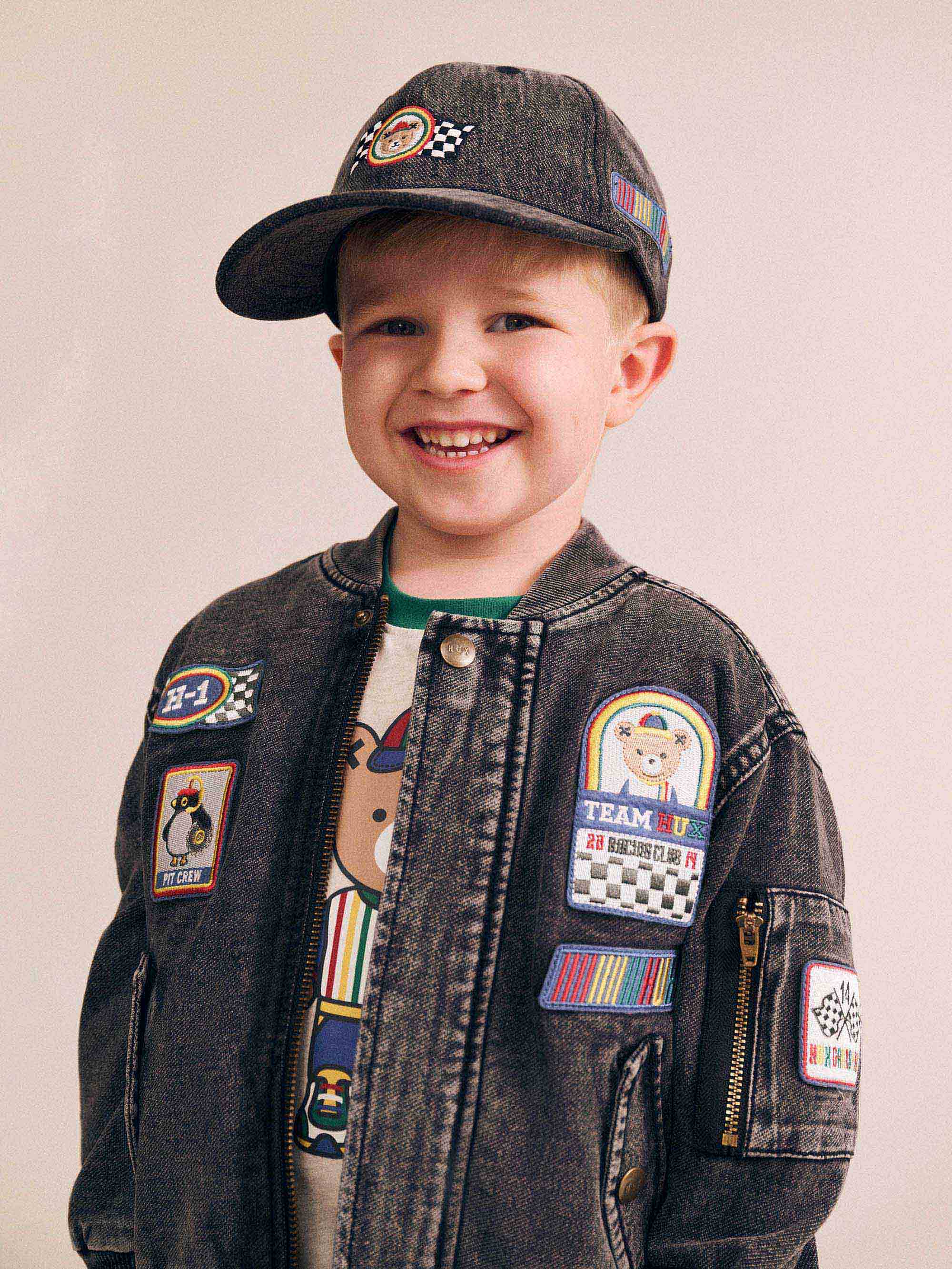 Knit Denim Racer Hux Cap