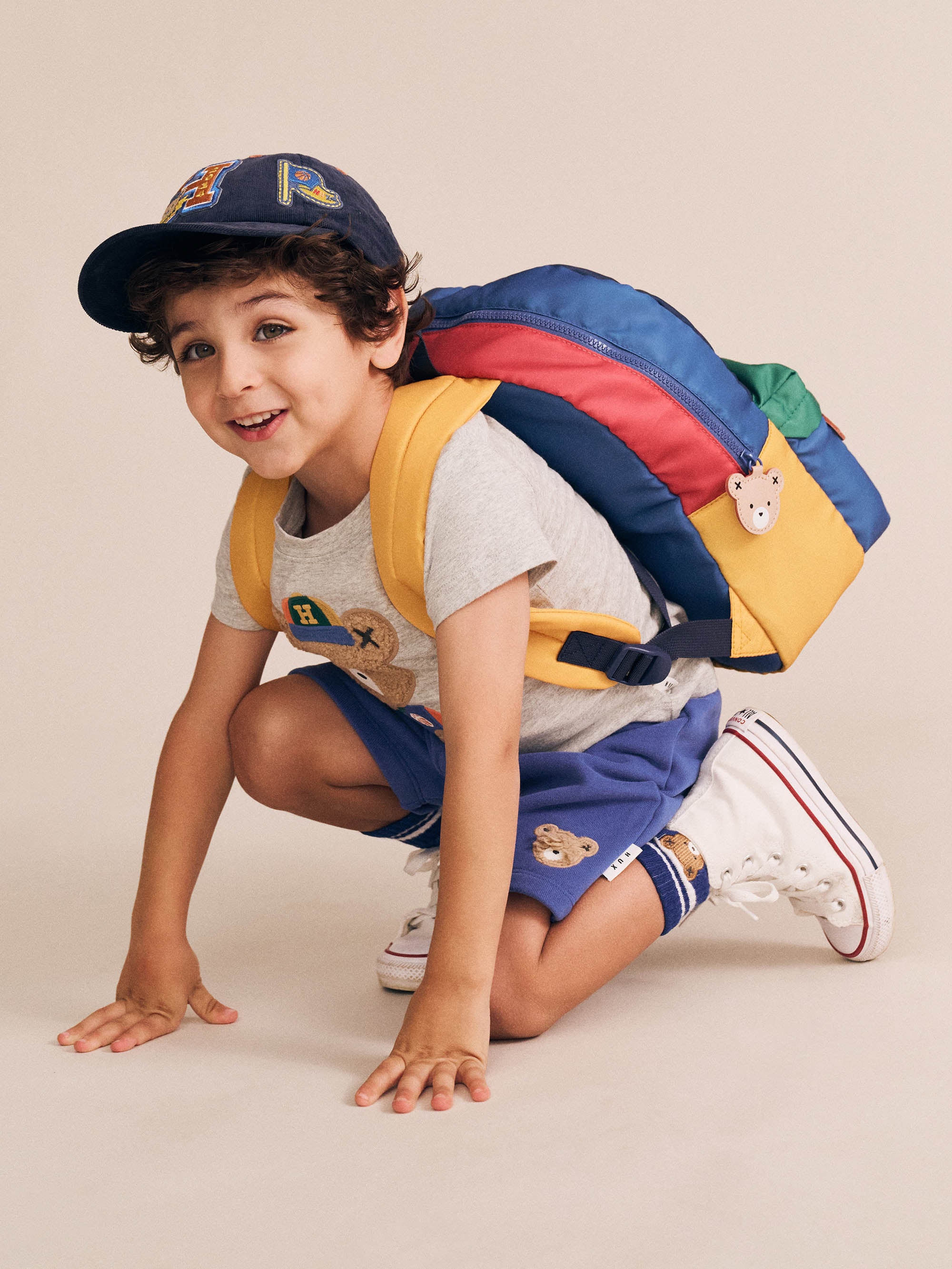 Hux Colour Block Varsity Backpack