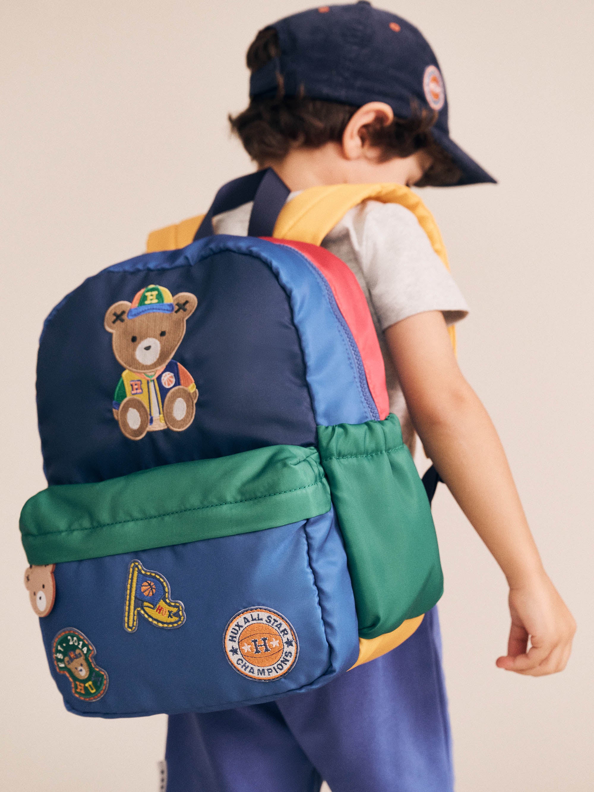 Hux Colour Block Varsity Backpack