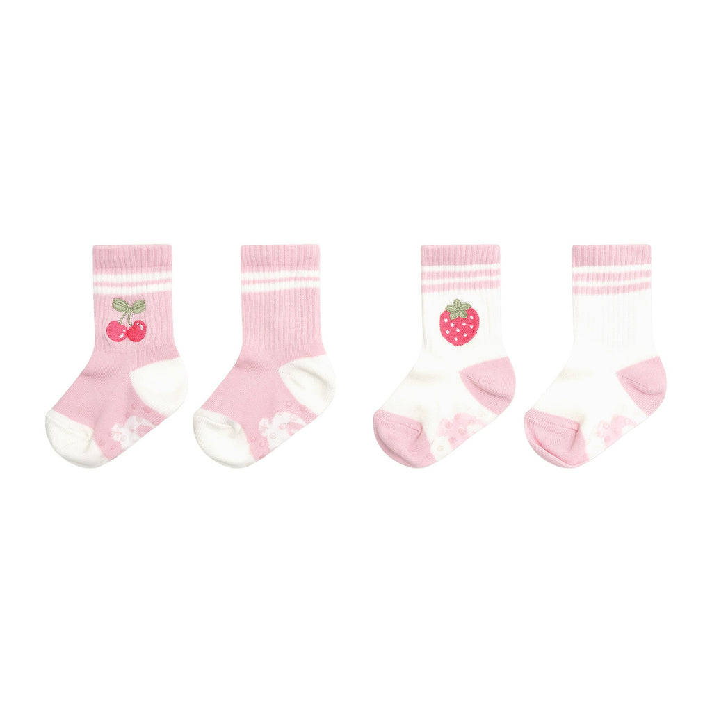 Sporty Fruit 2 pack Socks - Candy/White