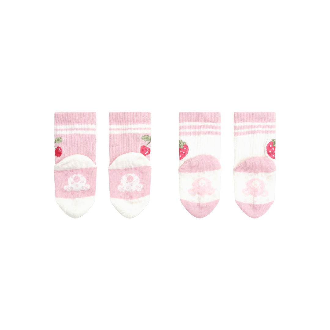 Huxbaby Sporty Fruit 2 pack Socks - Candy/White