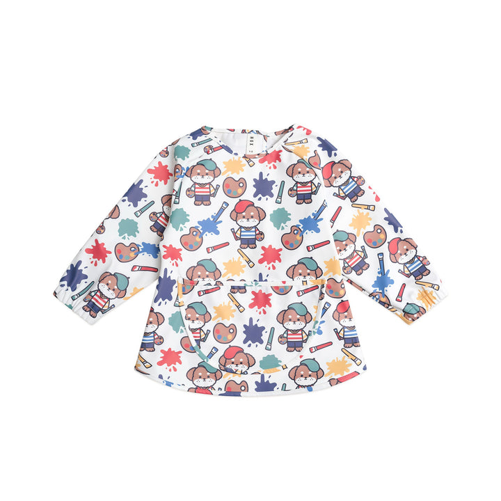Huxbaby Parisian Painter Pup Art Smock