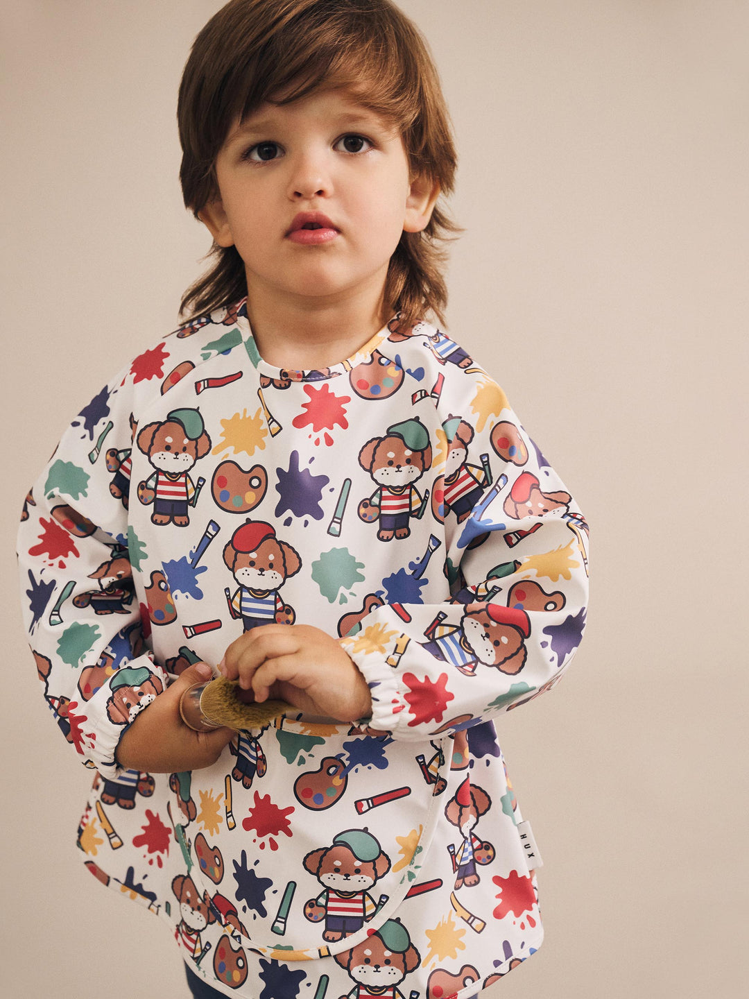 Huxbaby Parisian Painter Pup Art Smock