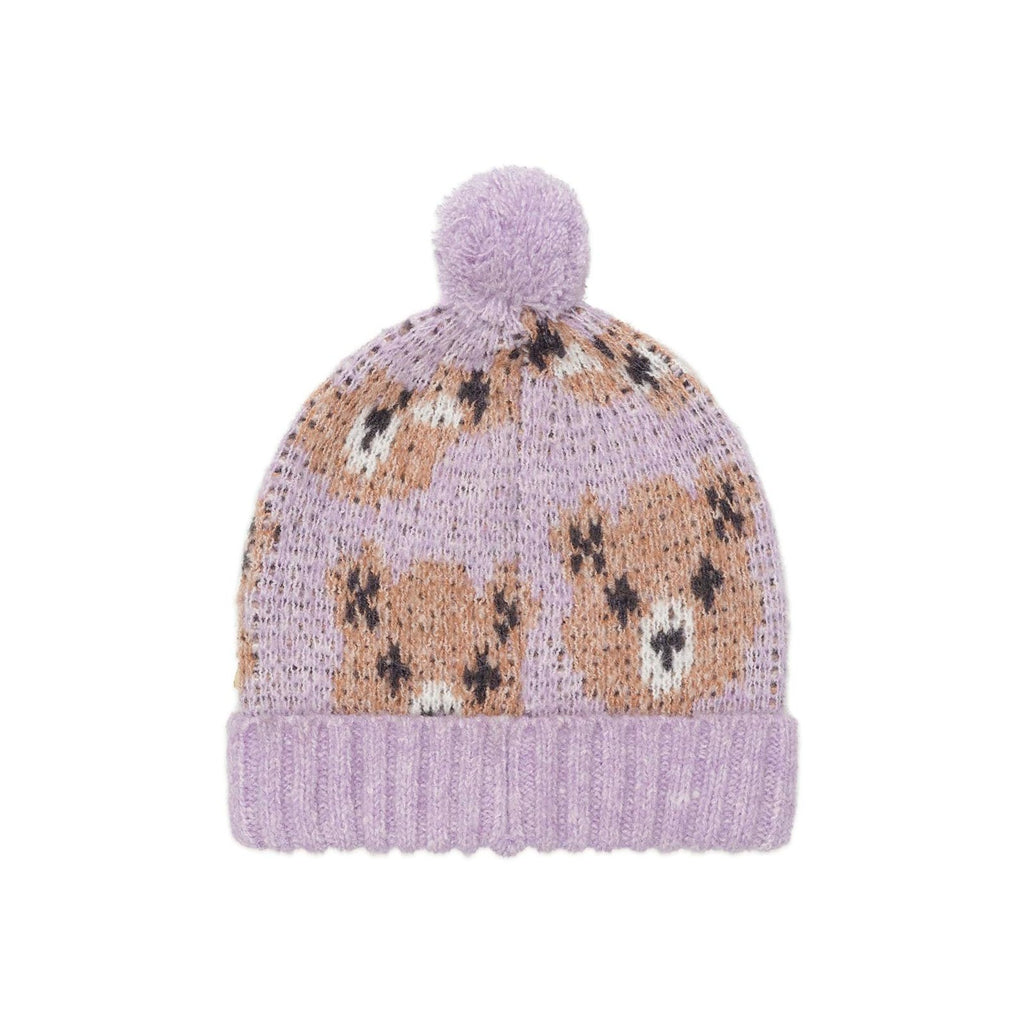 Orchid Huxbear Knit Beanie