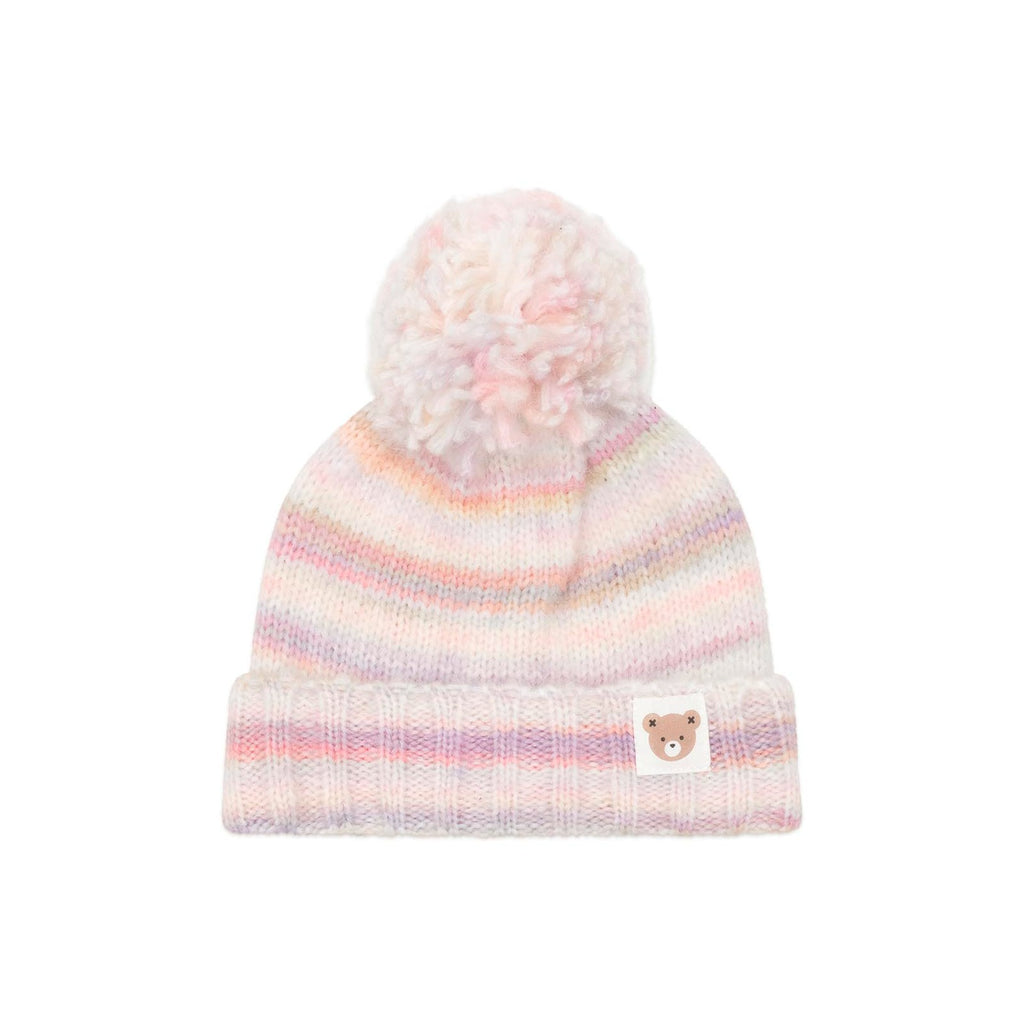 Rainbow Stripe Knit Beanie