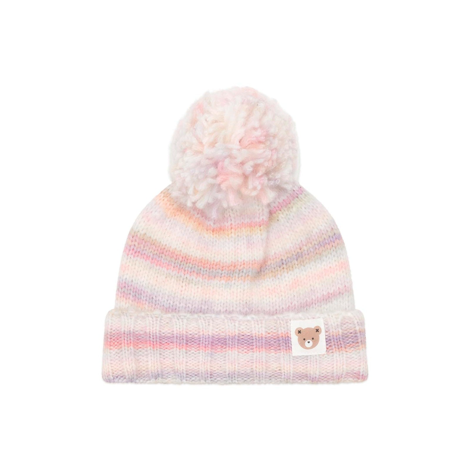 Rainbow Stripe Knit Beanie