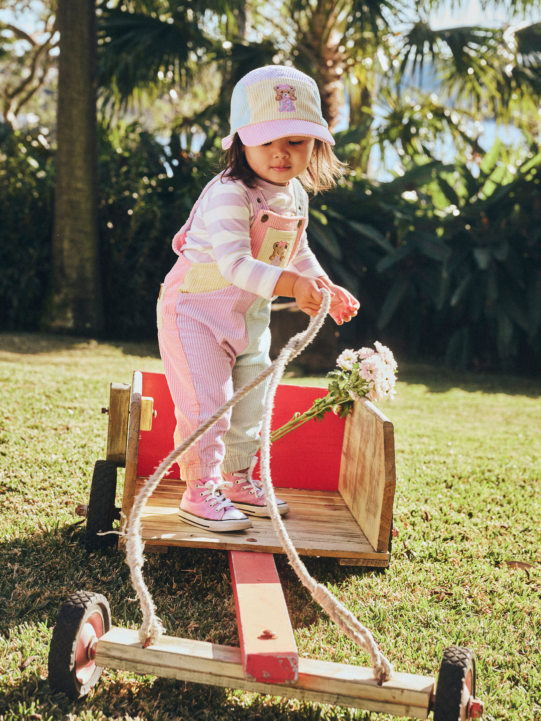 Huxbaby Blush Colour Block Cord Cap