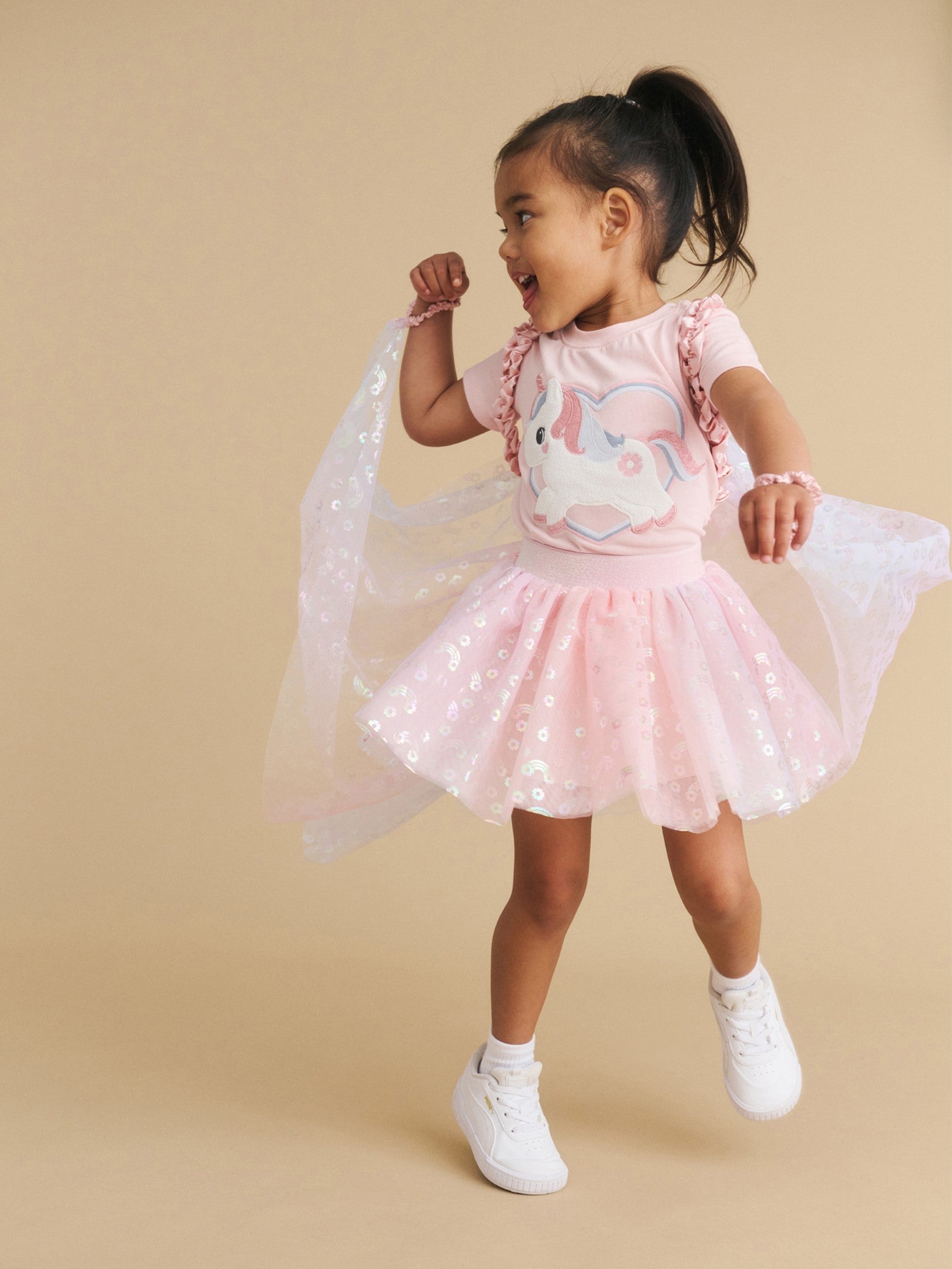 Rainbow Tulle Wings - Multi
