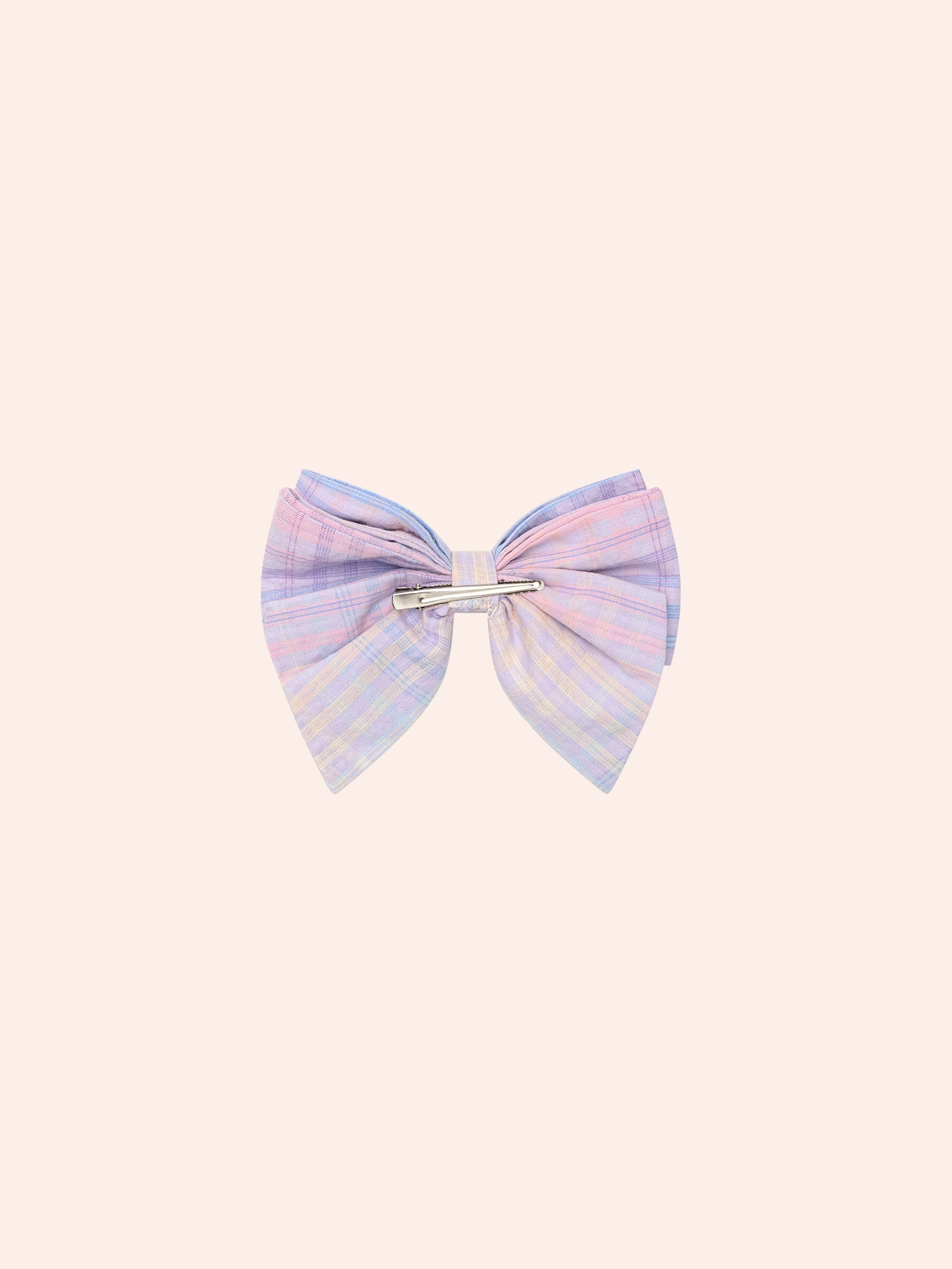 Huxbaby Rainbow Check Bow
