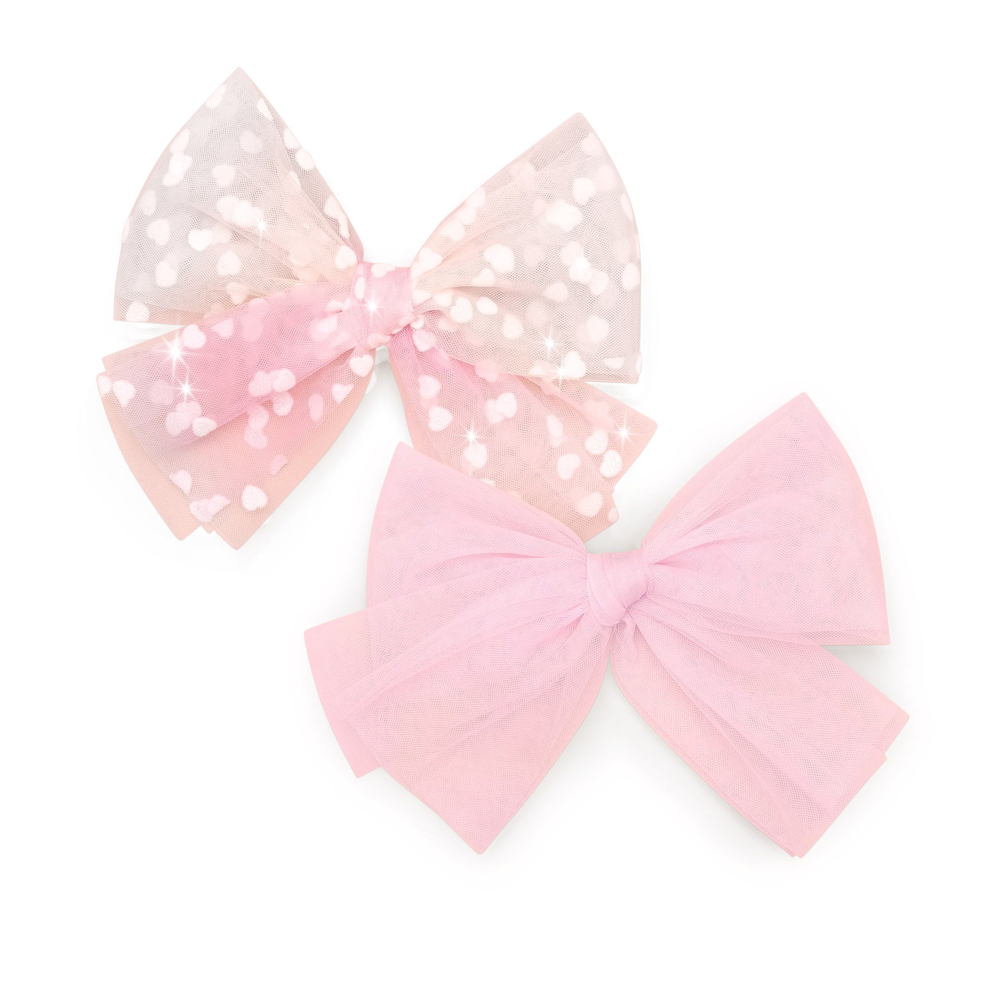 Sweetheart Tulle 2 Pack Hair Bow