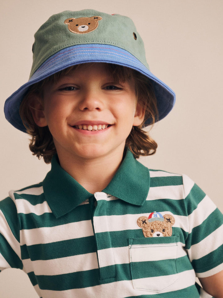 Huxbaby Huxbear Bucket Hat Denim Multicolour