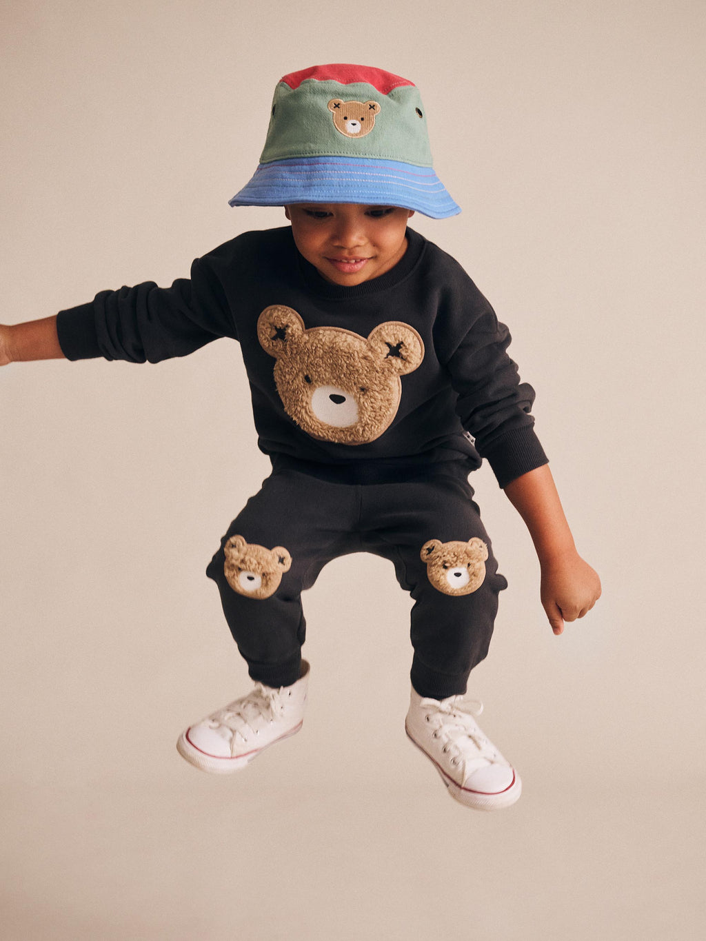 Huxbear Bucket Hat Denim Multicolour