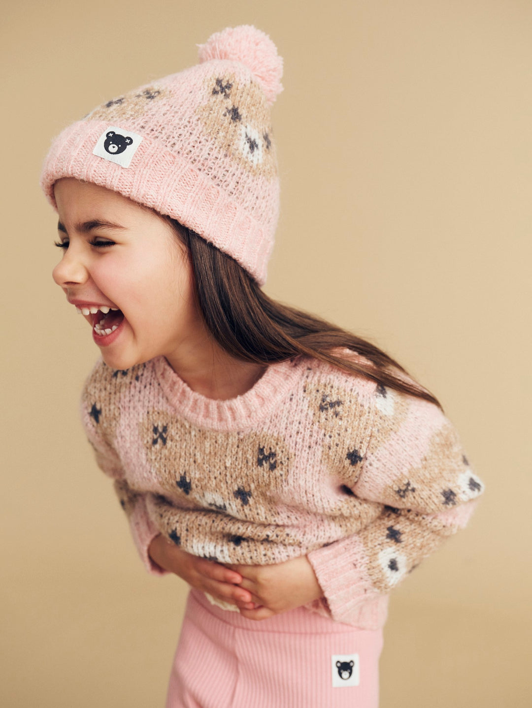 Huxbaby Huxbear Knit Beanie - Rosebud