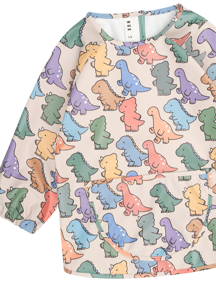 Huxbaby Dino Play Smock - Mult