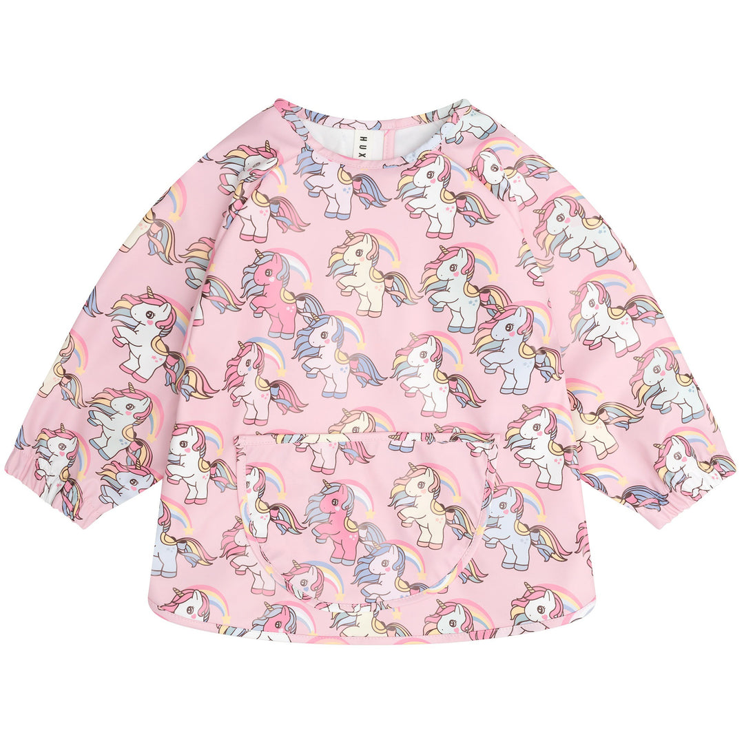 Huxbaby Rainbow Unicorn Smock - Candy