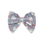 Vintage Strawberry Hair Bow - Dusty Blue