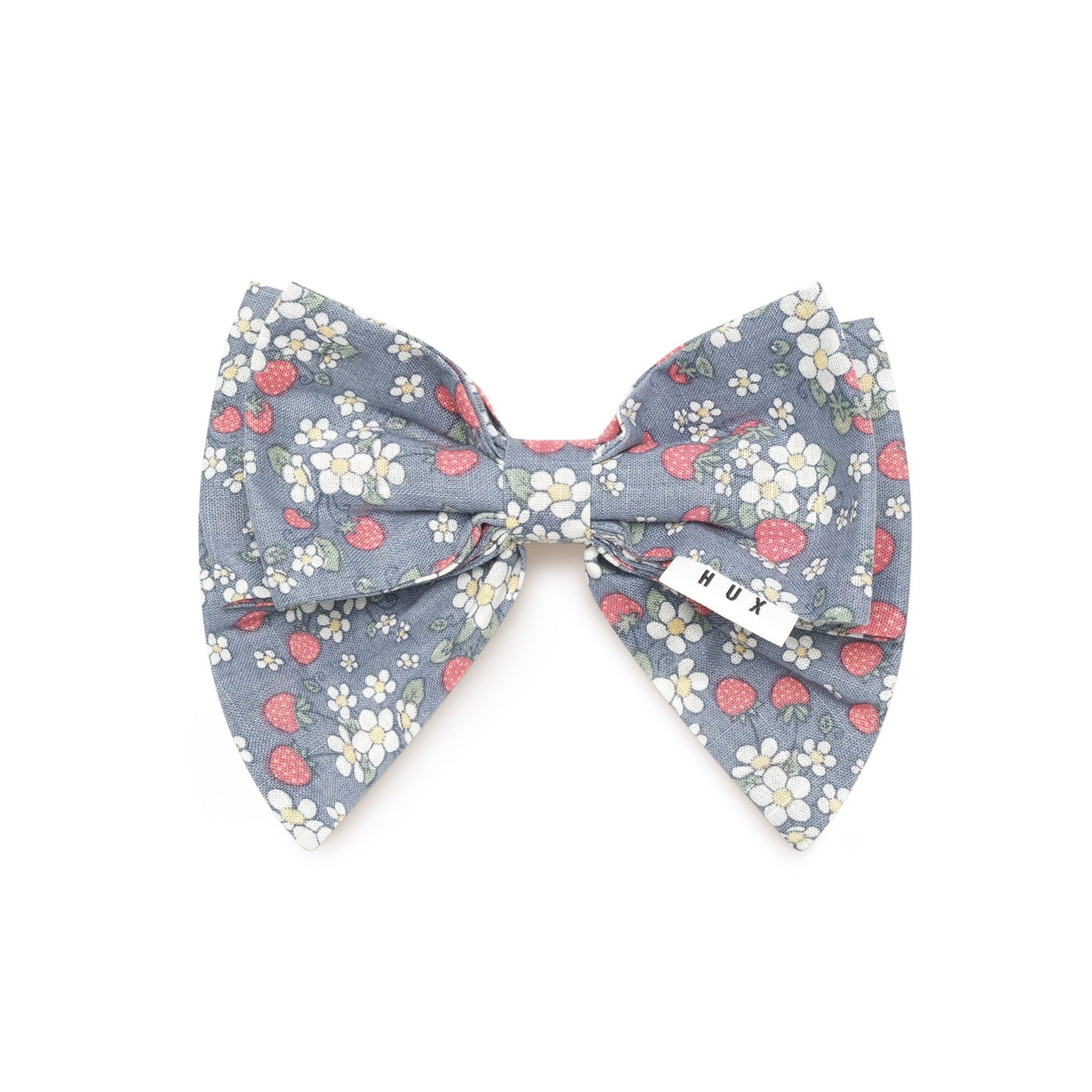 Huxbaby Vintage Strawberry Hair Bow - Dusty Blue