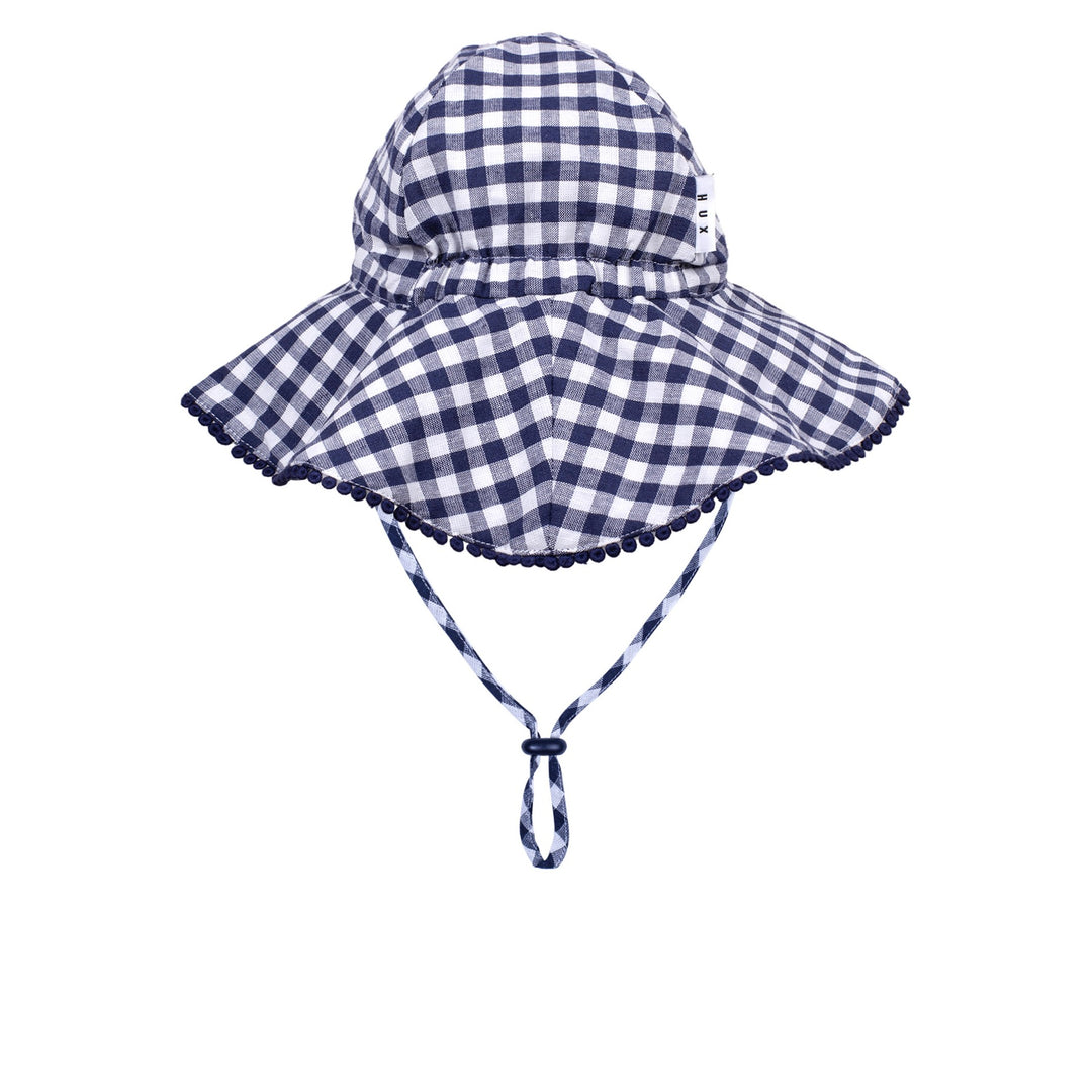 Huxbaby Frilly Sunhat Cherry Pie Check