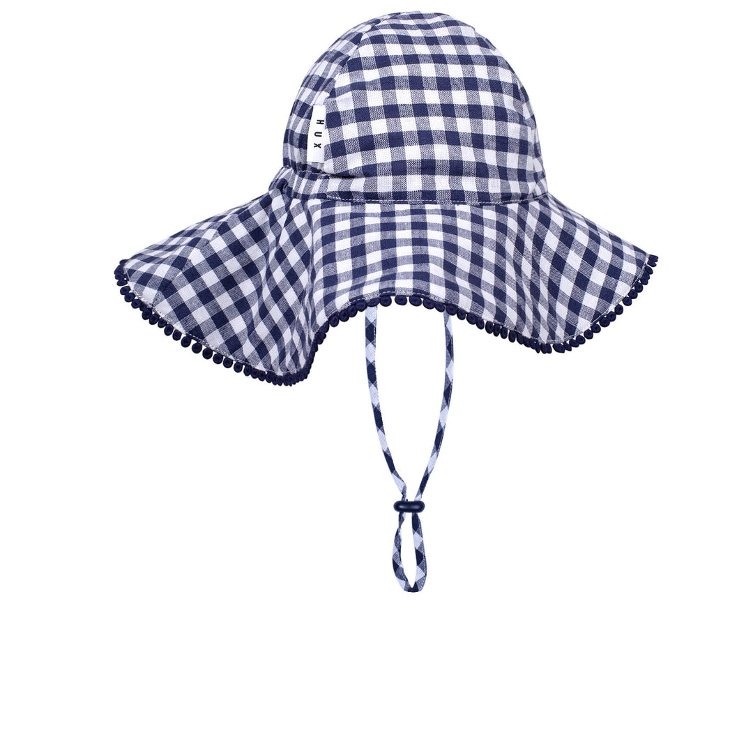 Huxbaby Frilly Sunhat Cherry Pie Check
