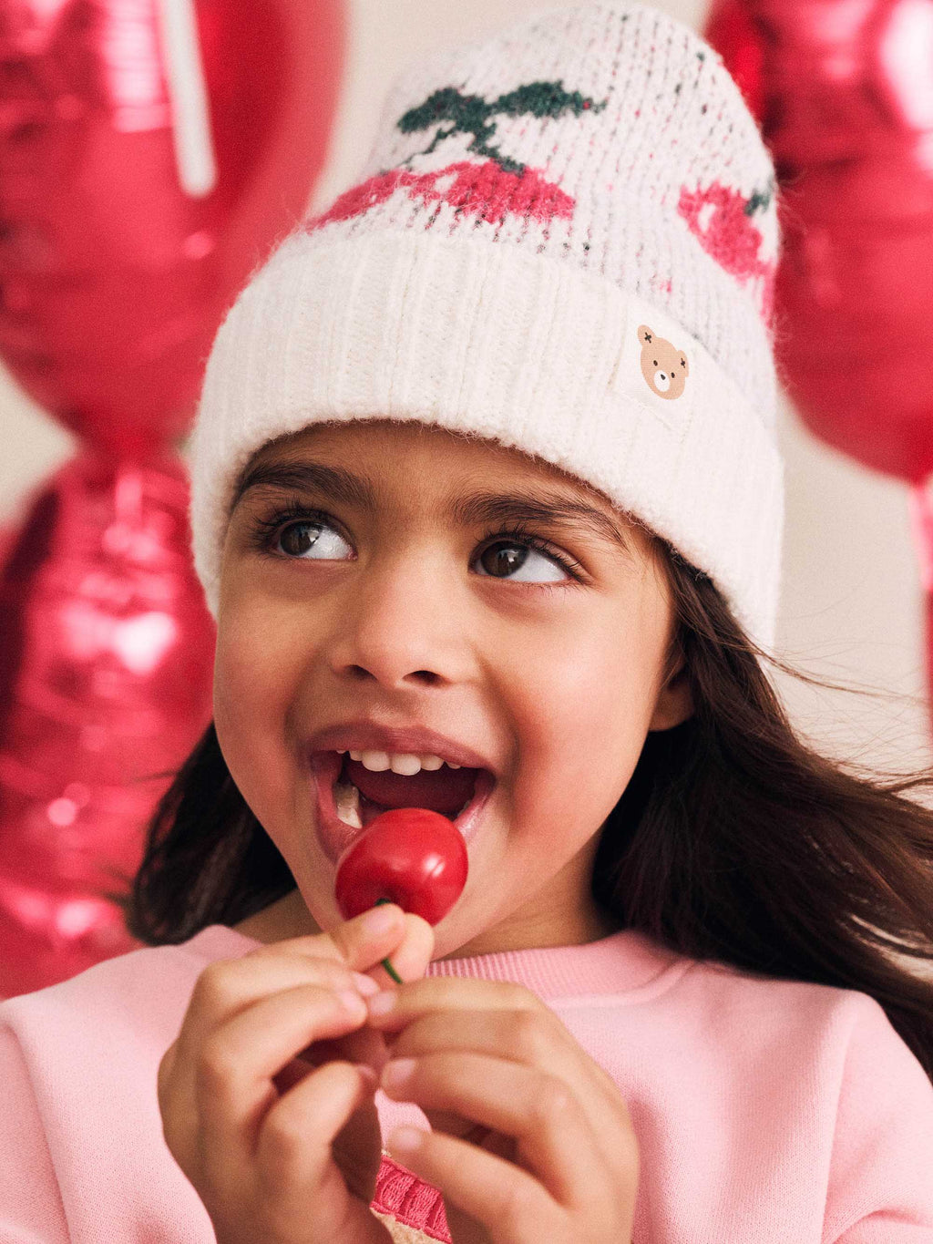 Cherry Knit Beanie