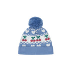 Cherry Heart Knit Beanie
