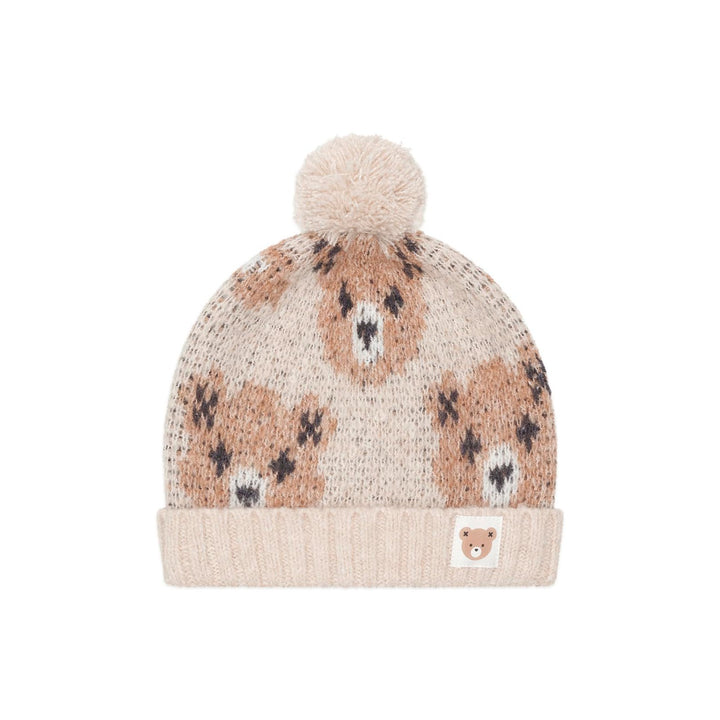 Huxbaby Ecru Huxbear Knit Beanie